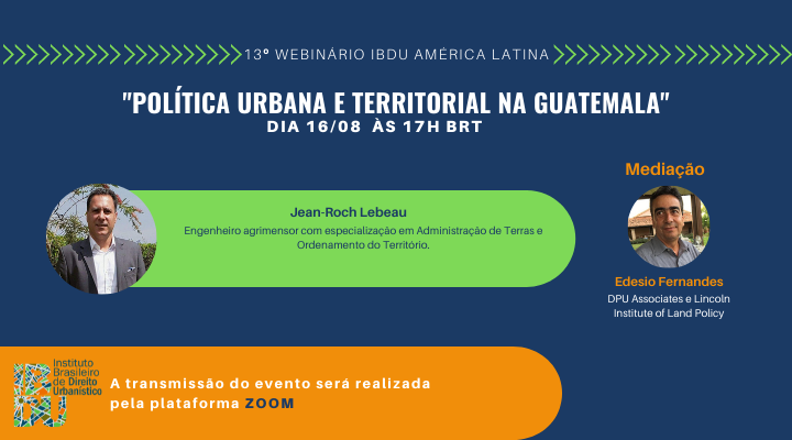 13º Webinário IBDU - América Latina: Guatemala