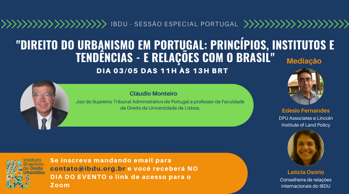 IBDU realiza sessão especial de webinário sobre Portugal